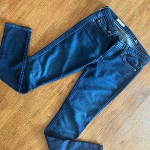 They’re Adrianna Goldschmied jeans